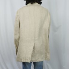 画像3: POLO Ralph Lauren 織柄 リネンテーラードジャケット XL (3)