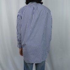 画像3: POLO Ralph Lauren ストライプ柄 猫目ボタン コットンシャツ L (3)