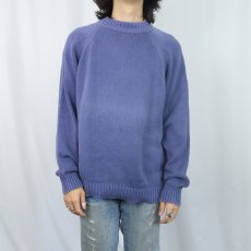 画像2: 90's〜 LANDS' END USA製 コットンニットセーター L (2)