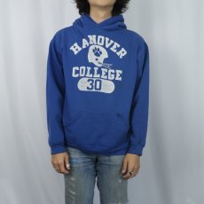 画像2: 70〜80's RUSSELL ATHLETIC 金タグ "HANOVED COLLEGE" プリントスウェットフーディー L (2)