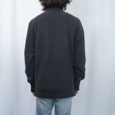 画像3: Champion REVERSE WEAVE 目付き フルスナップ スウェットカーディガン BLACK L (3)