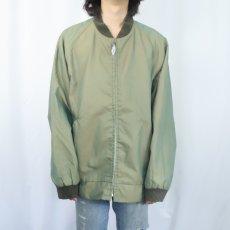 画像2: 60〜70's コットン×ナイロンジップジャケット TALL (2)