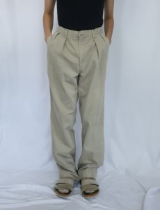 画像2: 90's POLO Ralph Lauren USA製 2タック コットンチノトラウザーズ W34 (2)