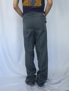 画像3: 80〜90's Burberrys' 2タック ウールスラックス W33 (3)
