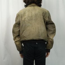 画像3: 80〜90's L.L.Bean USA製 "A-2 TYPE" フライトレザージャケット SIZE42 (3)