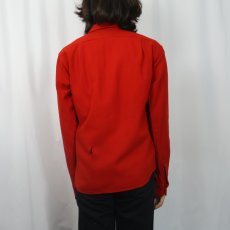 画像3: 60's PENDLETON ウールオープンカラーシャツ M (3)