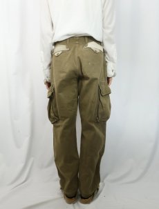 画像3: 60's FRENCH ARMY M-47後期 HBTカーゴパンツ W32 (3)