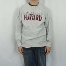 画像2: 90's Champion REVERSE WEAVE USA製 "LAW SCHOOL HARVARD" プリントスウェット XL (2)