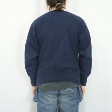 画像3: 90's Champion REVERSE WEAVE USA製 "KENT" プリントスウェット NAVY M (3)