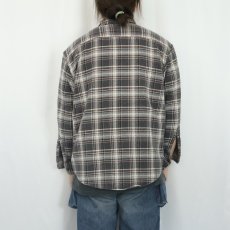 画像3: ST. JOHN'S BAY チェック柄 ヘビーネルシャツ XL (3)