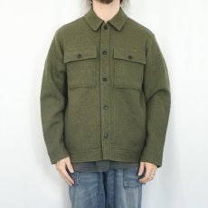 画像2: Eddie Bauer ウールシャツジャケット M (2)
