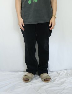 画像2: 太畝 コーデュロイパンツ BLACK SIZE52 (2)