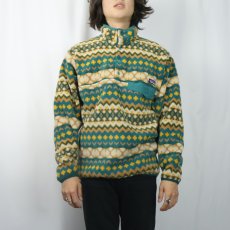 画像2: 2015AW Patagonia 総柄 スナップT M (2)