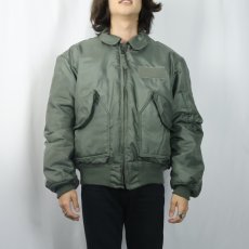 画像2: 80's U.S.AIR FORCE CWU-45/P フライトジャケット LARGE (2)