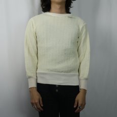 画像2: 70〜80's キルティングプルオーバー M (2)