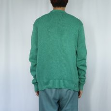 画像3: Ralph Lauren ロゴ刺繍 ピマコットンニットセーター XXL (3)