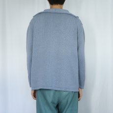 画像3: 2000's LANDS' END Vネック コットンニットセーター L (3)