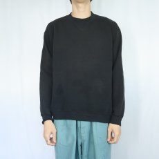 画像2: 80's RUSSELL ATHLETIC USA製 前V 無地スウェット BLACK XL (2)