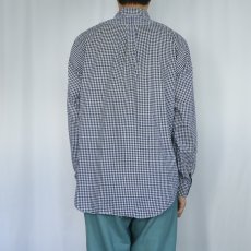 画像3: Ralph Lauren "CLASSIC FIT" ギンガムチェック柄 コットンボタンダウンシャツ L (3)