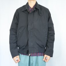 画像2: 90's U.S. NAVY ユーティリティジャケット BLACK LARGE-REGULAR (2)