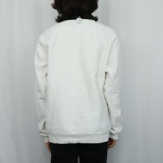 画像3: 90's LANDS' END USA製 前V 鹿の子スウェット M (3)