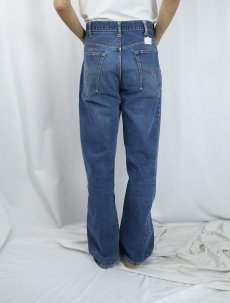 画像3: 60〜70's LEVI'S 646 BIGE ベルボトムデニムパンツ W33 (3)