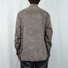 画像3: ARMANI EXCHANGE パイソン柄 コットンシャツ L (3)