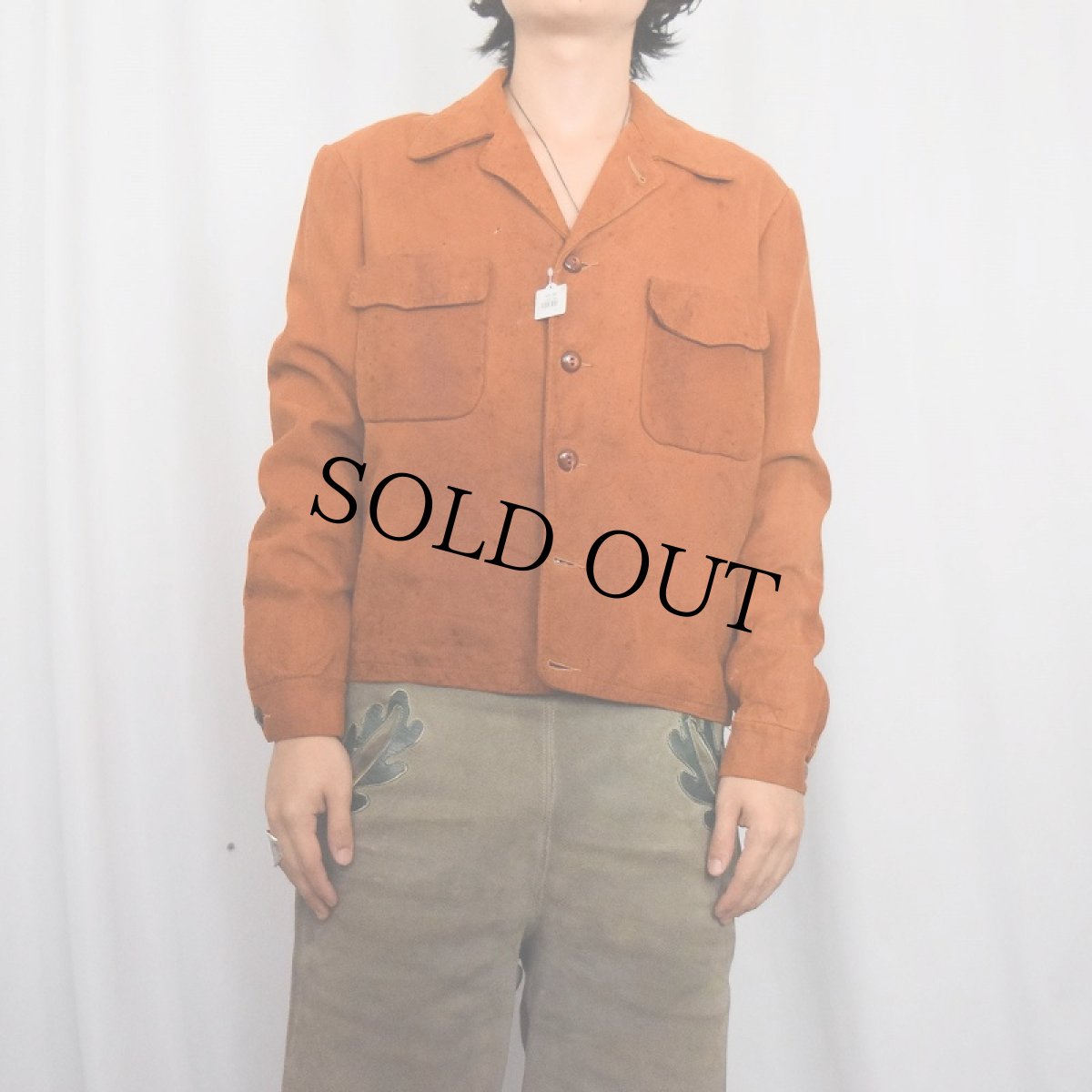 画像2: 50〜60’s MADE IN CALIFORNIA  スエードレザージャケット (2)