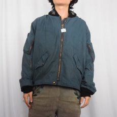 画像2: 90's ROYAL CANADIAN AIR FORCE フライトジャケット SIZE7340 (2)