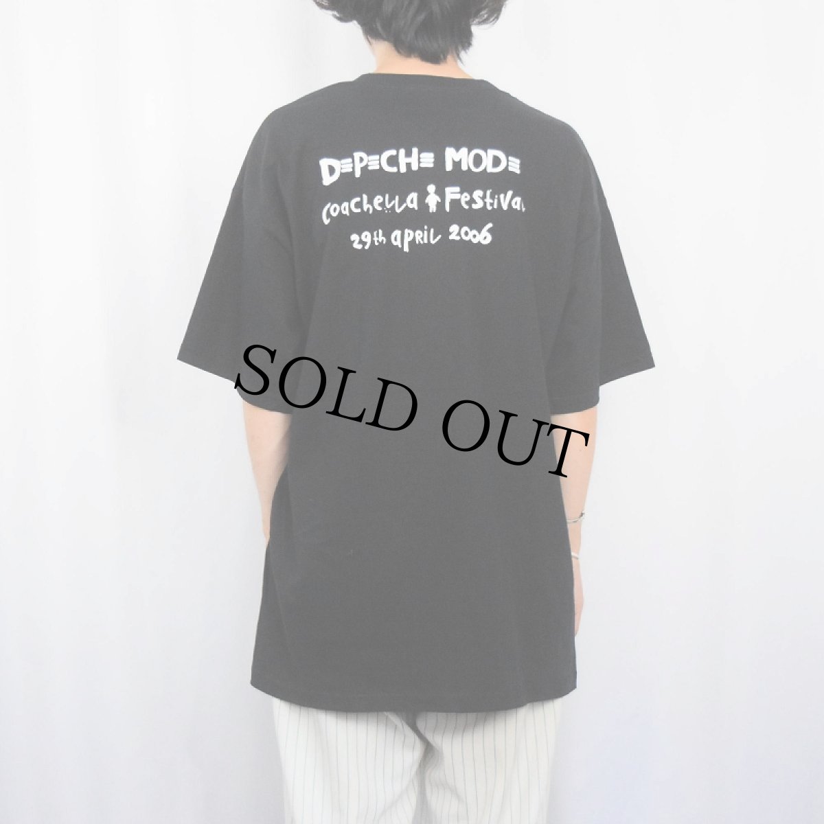 画像3: 2000's Depeche Mode "touring the angel 2005/2006" ロックバンドツアーTシャツ BLACK XL (3)
