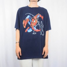 画像2: 90's MARVEL SPIDER-MAN USA製 キャラクタープリントTシャツ XL (2)