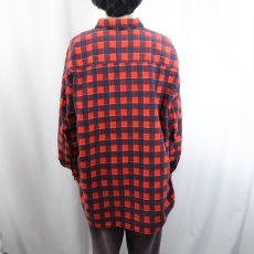 画像3: 80〜90's AMERICAN EDITION USA製 チェック柄プリントネルシャツ XXXL (3)