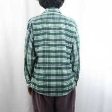 画像3: 70's Sears WORK LEISURE チェック柄 ライトネルシャツ M (3)