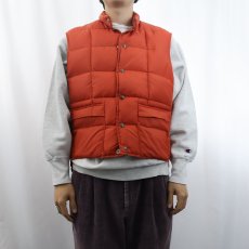 画像2: 70's DOWN by Schott グースダウンベスト M (2)