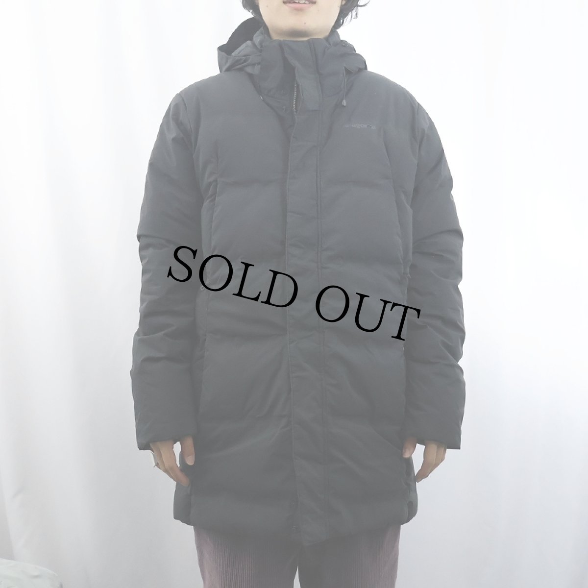 画像2: Patagonia ジャクソングレイシャー ダウンコート BLACK M (2)