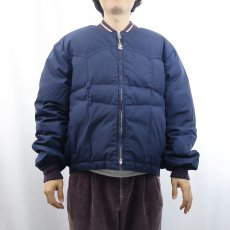 画像2: 70's COMFY USA製 ウエスタンダウンジャケット NAVY XL (2)