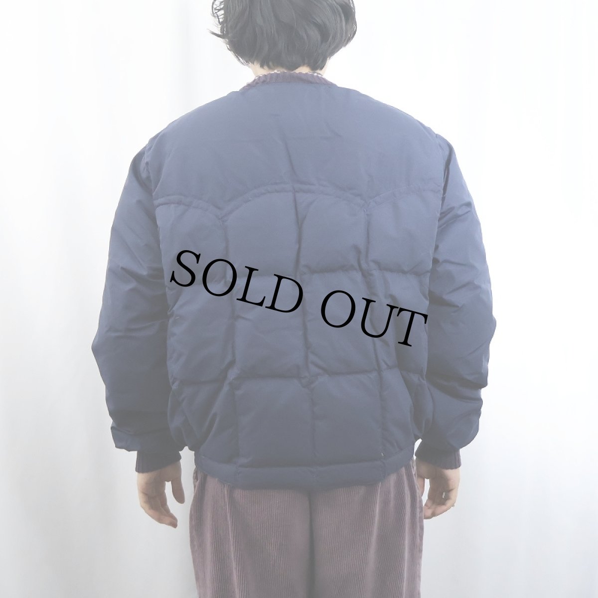 画像3: 70's COMFY USA製 ウエスタンダウンジャケット NAVY XL (3)