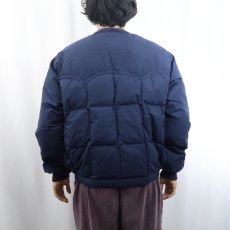 画像3: 70's COMFY USA製 ウエスタンダウンジャケット NAVY XL (3)