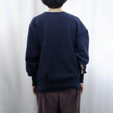 画像3: 90's Champion REVERSE WEAVE USA製 "AUBURN" プリントスウェット NAVY L (3)