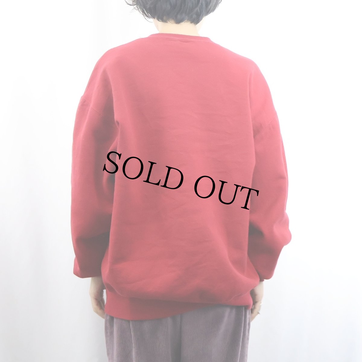 画像3: 90's RUSSELL ATHLETIC USA製 前V 無地スウェット XL (3)