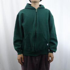 画像2: 90's RUSSELL ATHLETIC USA製 スウェットジップパーカー L (2)