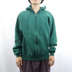 画像2: 90's RUSSELL ATHLETIC USA製 スウェットジップパーカー M (2)