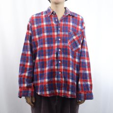 画像2: ESQUIRE チェック柄 ネルシャツ (2)