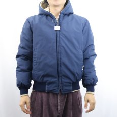 画像3: 70〜80's フード付き リバーシブル ダウンジャケット  (3)