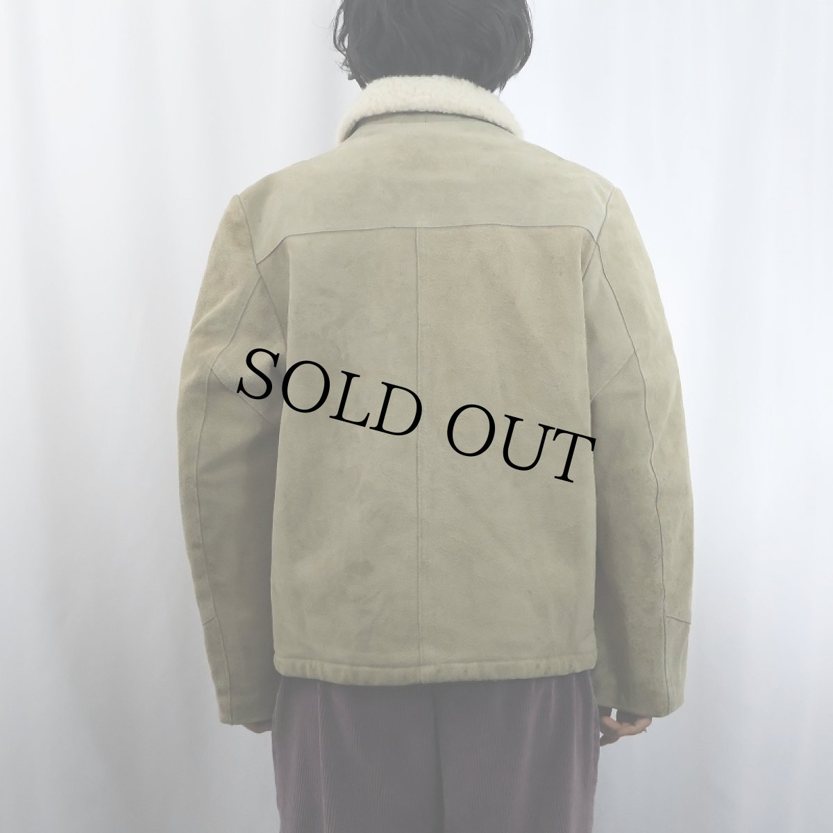 画像3: 70's Silton 裏ボア スエードレザージャケット size42 (3)