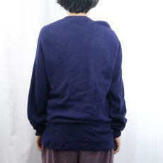 画像3: 80's The Fox JCPenney アクリルニットカーディガン NAVY L (3)