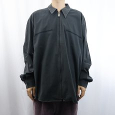 画像2: 90's VERSACE CLASSIC V2 デザインジップシャツ BLACK XL (2)