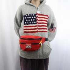 画像2: 90's Marlboro タバコ企業 ナイロンウエストバッグ (2)