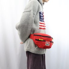 画像3: 90's Marlboro タバコ企業 ナイロンウエストバッグ (3)