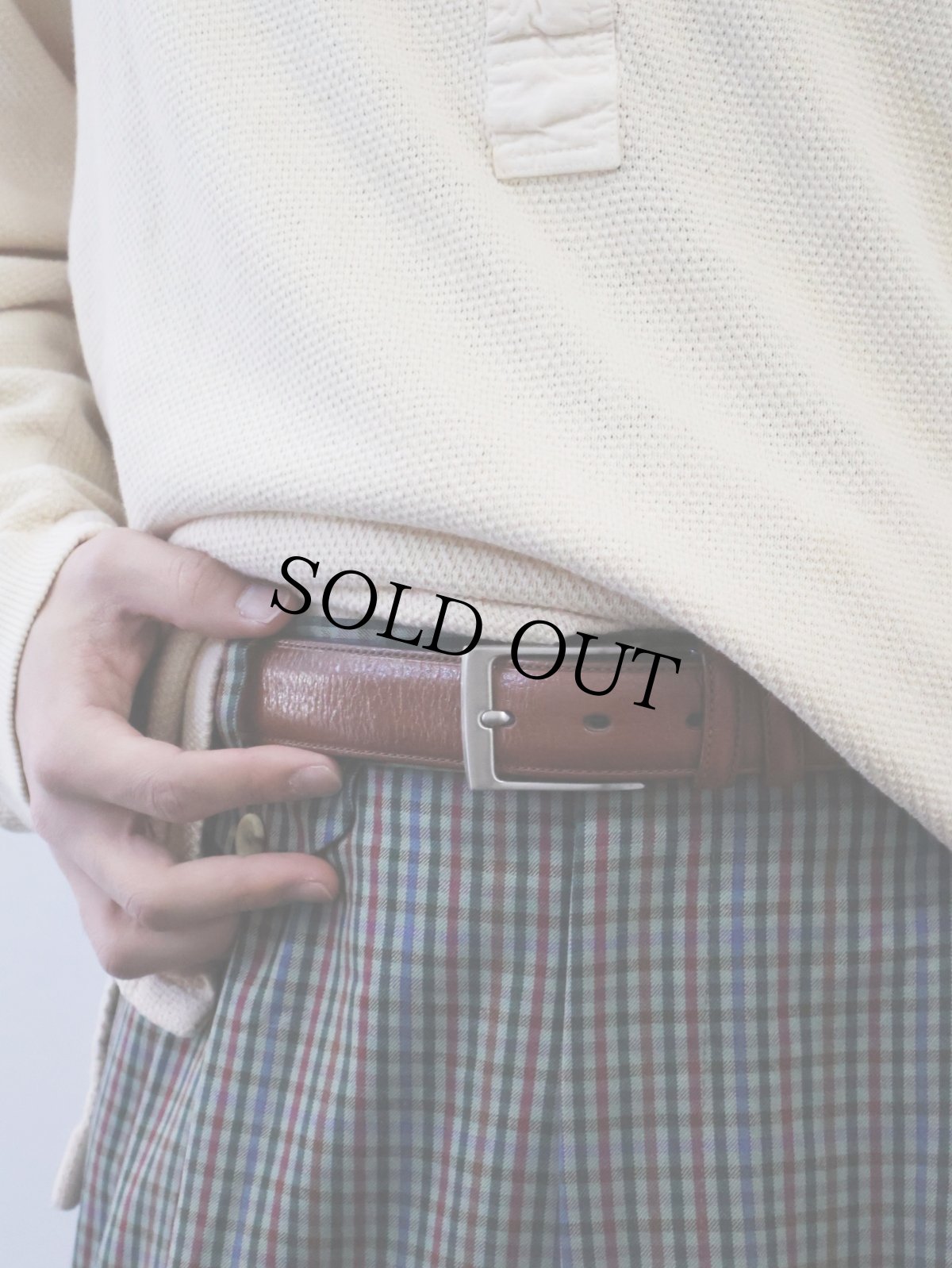 画像2: LANDS' END USA製 レザーベルト (2)